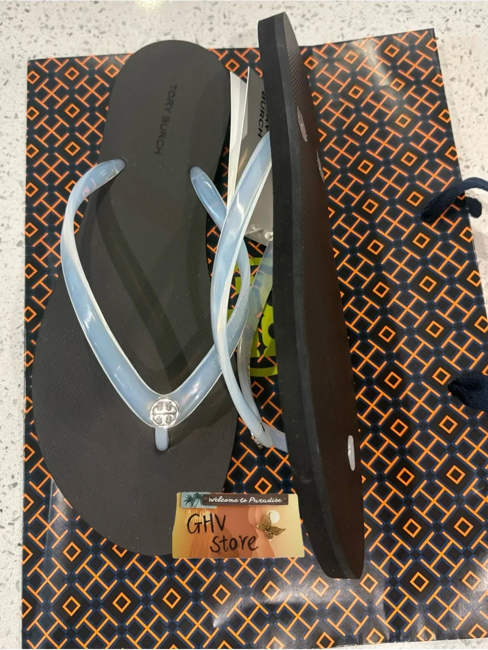 Tory Burch Women's Chelsea Black Flip Flops